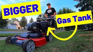 MOW LONGER - Modify Your Toro Timemaster 30” Mower With A 1 Gallon Fuel Tank