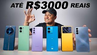 Melhores CELULARES para comprar até R$3000 em 2024