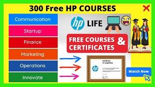 Free HP Online Training Courses With Free Certificates  Tech Siththan  #hp #onlinecourses