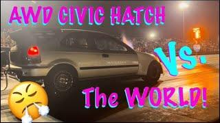 1320 Video Ice Cream Cruise day 1!  we race stick shift class with the AWD civic hatch!