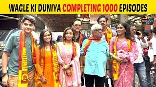 Wagle Ki Duniya Completing 1000 Episodes Starcast Visit Siddhivinayak On The Occasion