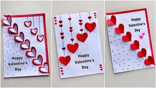 3Valentines Day Card | Valentine's Day Crafts With Paper | Valentine's Day Gift Ideas | Paper Crafts