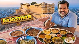 Finally Famous Rajasthani Thali Or Daal Bati Churma Kha Liya  || Jaipur Ghoom liya