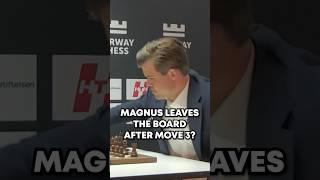 Magnus LEFT the Board After Move 3 vs. World Champion Ding