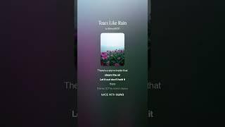 Tears Like Rain