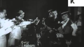 1920s Speakeasy, U.S., Prohibition, Drinking, Dancing, Archive Footage