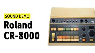 Roland CR 8000 - Drum Machine Sound-Demo