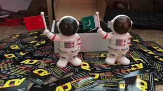 Solar Astronaut with all flags for yout car available at AJ Automotive