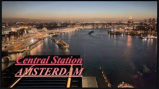 AMSTERDAM CENTRAL STATION : The RIVERSIDE  by June n Julia