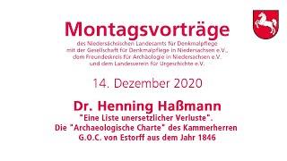 Die "Archaeologische Charte" des Kammerherren G.O.C. von Estorff aus dem Jahr 1846