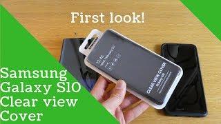 Samsung Galaxy S10 Official Clear view case ft. Note 8 Clear view case First look!