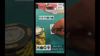 AQ off - 2/3 NLH - poker - #pokerbrandon #poker #pokerstars #fulltilt #pokerstuff #pokerHand #wsop