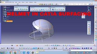 CATIA Surfacing Tutorial: Designing a Helmet with Advanced Surface Modeling