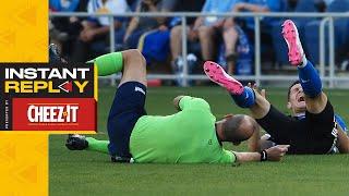 Referee Subbed After Huge Collision, 2 Big Decisions for New Referee