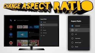 How to change aspect ratio on Android TV | VU PREMIUM ANDROID TV