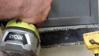 the quickest way to sharpen your chain saw !