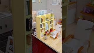 DIY tiny doll house/ Lắp ráp mô hình nhà tí hon 2 tầng