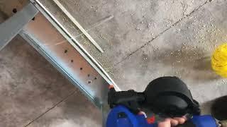 NPCT-3100 putting 3/4"x.100 coil track pins to concrete floor