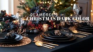 Glamorous Christmas Decor Ideas: Dark Color Combinations for a Luxurious Holiday Look