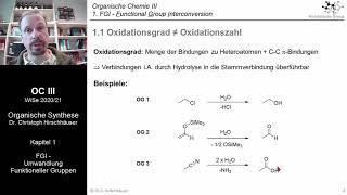 Vorlesung Organische Chemie III - Woche 1