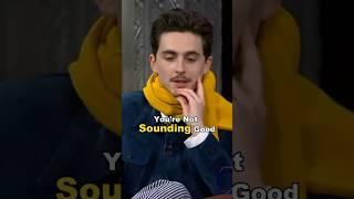 Timothée Chalamet on Singing Live for A Complete Unknown