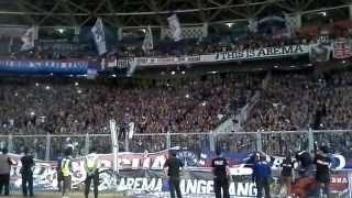 Aremania away Jakarta, di SUGBK (Stadion Utama Gelora Bung Karno).Persija vs Arema 2014