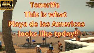 Tenerife - This is what Playa de las Americas looks like today!