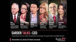 Sarder Talks CEO #1: Keynote Presentation by Ken Marlin