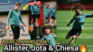 INSIDE LIVERPOOL TRAINING TODAY | Key Player's Return  Allister, Jota, Chiesa, Mo Salah