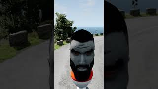 Skibidi Toilets Crossing Skibidi Bollard  | BeamNG.drive #beamngdrive #skibiditoilet #shorts