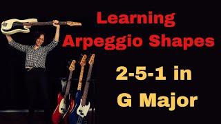 Learning Arpeggios On The Bass: G Major 2 5 1 Exercise For Major and Minor Triads On Bass
