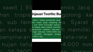 Tugas Mata Kuliah MATP: "Pengolahan Usaha Tani Sawit"