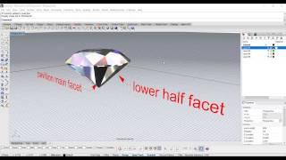 Jewelry CAD Design Tutorial #8 - How to Build a Diamond Rhino 3D (part II)