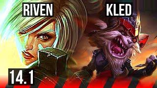 RIVEN vs KLED (TOP) | 700+ games | KR Master | 14.1