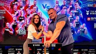 Armwrestling w TVP 3 Kielce Kamil Jabłoński