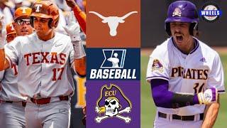 #9 Texas vs #8 East Carolina Highlights | Super Regional Game 1 | 2022 College Baseball Highlights
