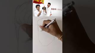 TVK  Thalaivar Vijay drawing #shorts #tvk #thalaivarvijay #tamilagavettrikazhagam #tvkmaanadu