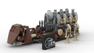 Lego 40686 Trade Federation Troop Carrier Speed Build Studio Bricklink LDD by PLegoBB