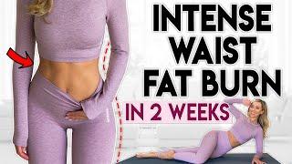 INTENSE WAIST FAT BURN in 2 Weeks | 6 minute Home Workout