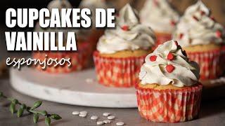 Cupcakes de Vainilla Esponjosos