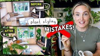 Don't Make These Houseplant Styling Mistakes...  Reacting To (+ correcting) My Bad Plant Styling!