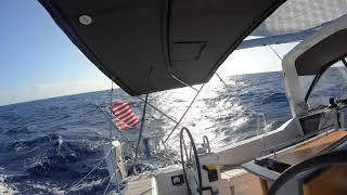 Sailing Melody. Beneteau 41.1 Beautiful, fast sailing from Abaco to Eleuthera Island.