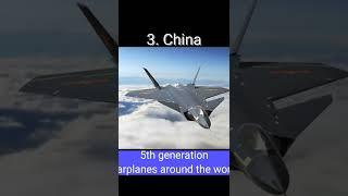 How many types of 5th generation fighter jets are there in the world?