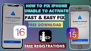 HOW TO FIX IPHONE UNABLE TO ACTIVATE | FREE REGISTRATIONS..NEW METHOD