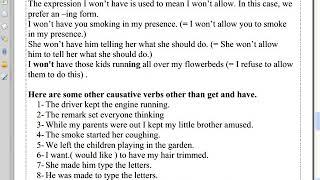 Causative have and causative get  part two
