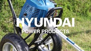 The HYUNDAI HYWT5200X 52cc Petrol Wheeled Grass Trimmer