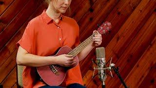 Earth Concert Ukulele by Ortega Guitars - Ruby Raspberry - RURUBY