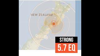 Strong 5.7 Earthquake shaking New Zealand. Aurora update. Saturday 10/5/2024