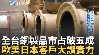 台灣隱形冠軍不"銅"凡響  全台最大銅合金鑄造廠三年營收超十億! 銅製品市佔破五成 從品質不合格到外國客戶都大讚 努力掌握品質和鑄造技術!｜主播 李文儀｜【台灣新思路】20240910｜三立iNEWS