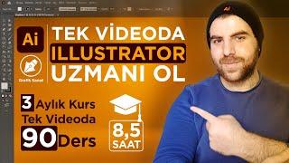 Adobe illustrator Dersleri  ( Tek Videoda Sıfırdan İleri Seviye Her şeyi Öğren )